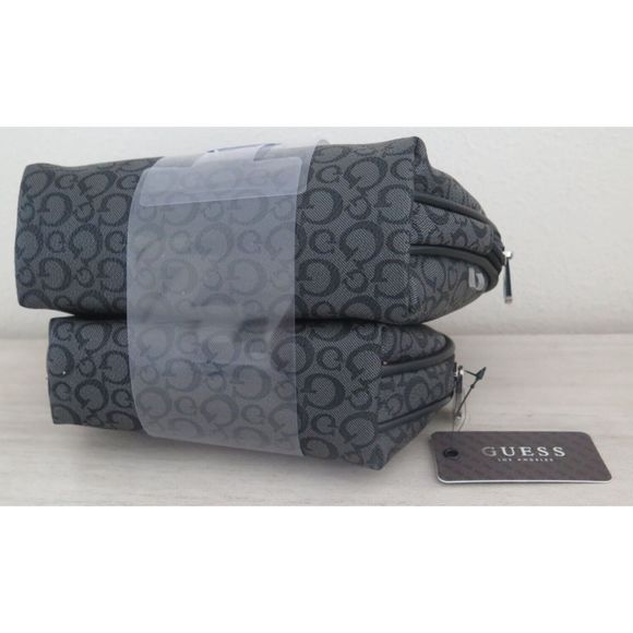 Guess T7960493 Women's Coal Rhodes Travel Cosmetic Makeup Pouches Set - Picture 4 of 10